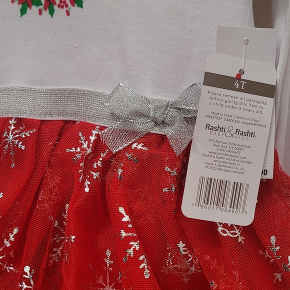 Rashti & Rashti 4T NWT Christmas Dress - Picture 4 of 6